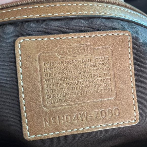 Genuine Coach handbag Signature Collection 7080 Flap Khaki - Picture 5 of 7